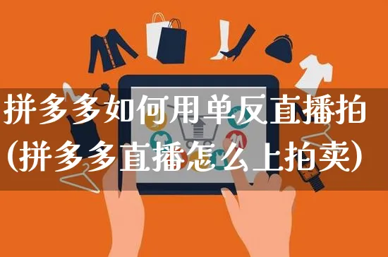 拼多多如何用单反直播拍(拼多多直播怎么上拍卖)_https://www.czttao.com_淘宝电商_第1张