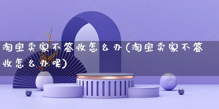 淘宝卖家不签收怎么办(淘宝卖家不签收怎么办呢)_https://www.czttao.com_电商资讯_第1张