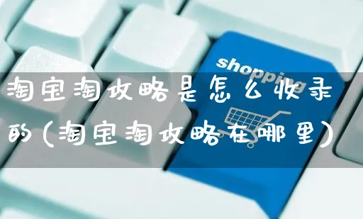 淘宝淘攻略是怎么收录的(淘宝淘攻略在哪里)_https://www.czttao.com_拼多多电商_第1张