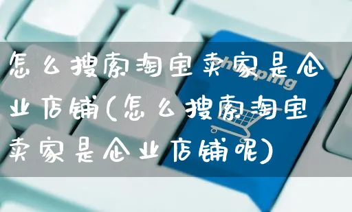 怎么搜索淘宝卖家是企业店铺(怎么搜索淘宝卖家是企业店铺呢)_https://www.czttao.com_闲鱼电商_第1张