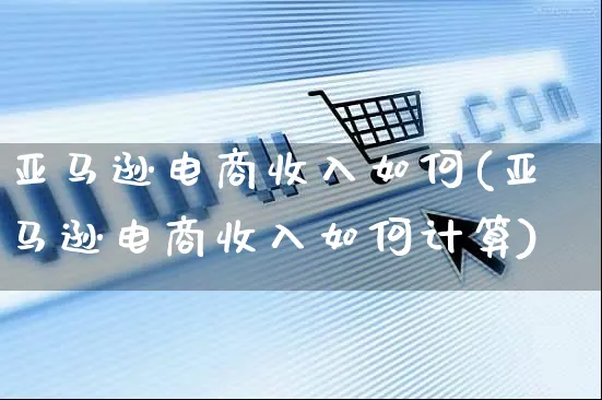 亚马逊电商收入如何(亚马逊电商收入如何计算)_https://www.czttao.com_亚马逊电商_第1张