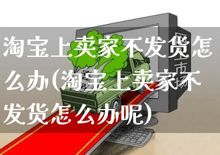 淘宝上卖家不发货怎么办(淘宝上卖家不发货怎么办呢)_https://www.czttao.com_店铺装修_第1张