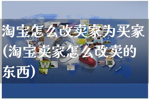 淘宝怎么改卖家为买家(淘宝卖家怎么改卖的东西)_https://www.czttao.com_淘宝电商_第1张