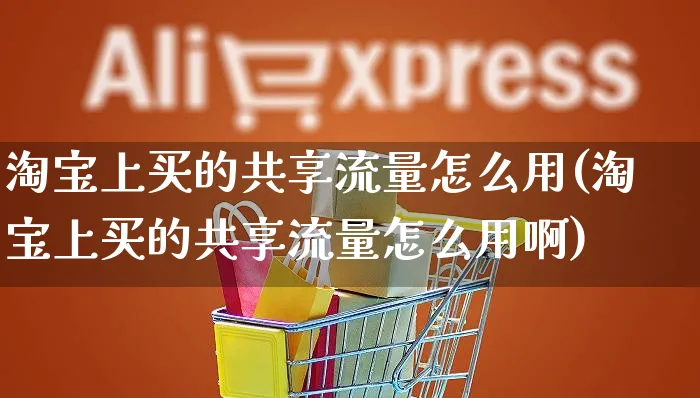 淘宝上买的共享流量怎么用(淘宝上买的共享流量怎么用啊)_https://www.czttao.com_电商运营_第1张