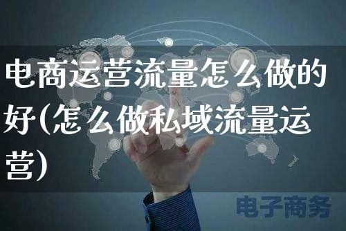 电商运营流量怎么做的好(怎么做私域流量运营)_https://www.czttao.com_电商运营_第1张