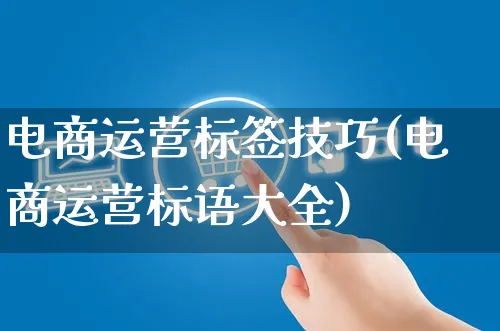 电商运营标签技巧(电商运营标语大全)_https://www.czttao.com_电商运营_第1张