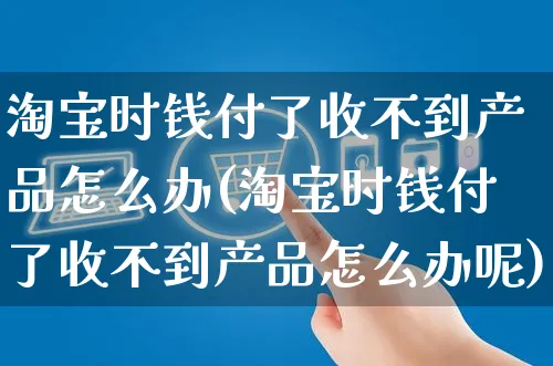 淘宝时钱付了收不到产品怎么办(淘宝时钱付了收不到产品怎么办呢)_https://www.czttao.com_开店技巧_第1张