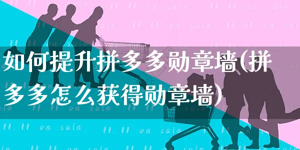 如何提升拼多多勋章墙(拼多多怎么获得勋章墙)_https://www.czttao.com_闲鱼电商_第1张