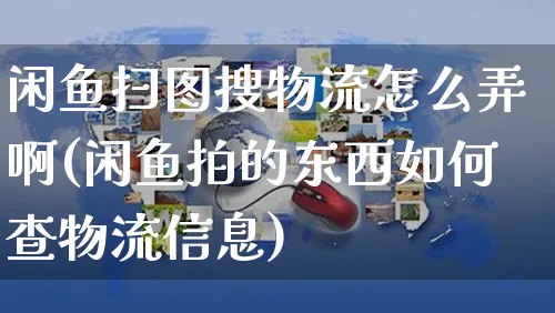 闲鱼扫图搜物流怎么弄啊(闲鱼拍的东西如何查物流信息)_https://www.czttao.com_闲鱼电商_第1张