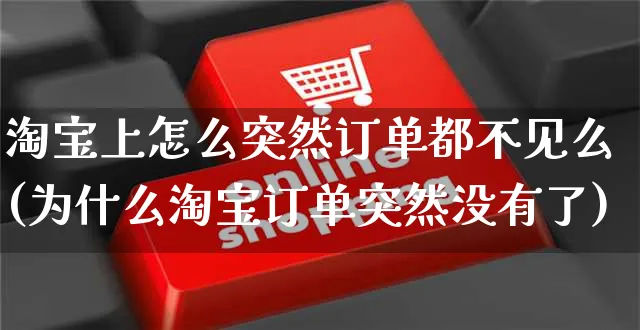 淘宝上怎么突然订单都不见么(为什么淘宝订单突然没有了)_https://www.czttao.com_店铺装修_第1张