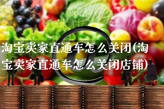 淘宝卖家直通车怎么关闭(淘宝卖家直通车怎么关闭店铺)_https://www.czttao.com_电商运营_第1张