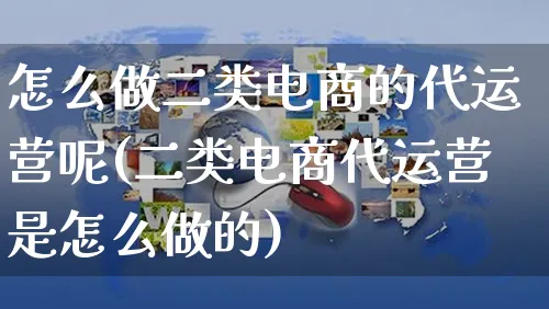 怎么做二类电商的代运营呢(二类电商代运营是怎么做的)_https://www.czttao.com_电商运营_第1张