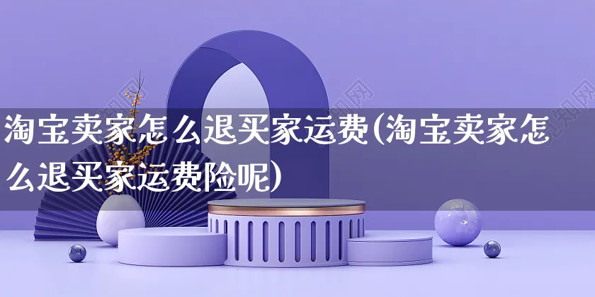 淘宝卖家怎么退买家运费(淘宝卖家怎么退买家运费险呢)_https://www.czttao.com_店铺装修_第1张