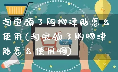 淘宝领了购物津贴怎么使用(淘宝领了购物津贴怎么使用啊)_https://www.czttao.com_拼多多电商_第1张