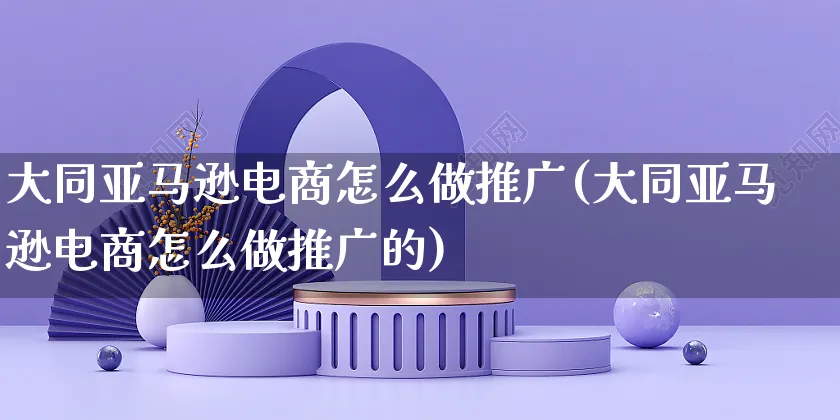 大同亚马逊电商怎么做推广(大同亚马逊电商怎么做推广的)_https://www.czttao.com_亚马逊电商_第1张