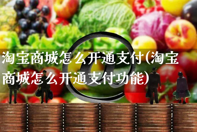 淘宝商城怎么开通支付(淘宝商城怎么开通支付功能)_https://www.czttao.com_淘宝电商_第1张