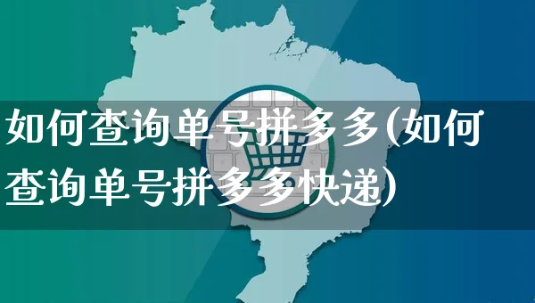 如何查询单号拼多多(如何查询单号拼多多快递)_https://www.czttao.com_电商运营_第1张