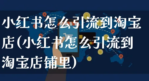 小红书怎么引流到淘宝店(小红书怎么引流到淘宝店铺里)_https://www.czttao.com_电商运营_第1张