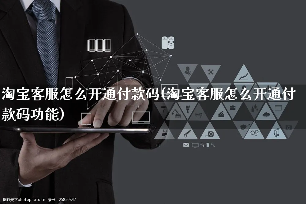 淘宝客服怎么开通付款码(淘宝客服怎么开通付款码功能)_https://www.czttao.com_淘宝电商_第1张