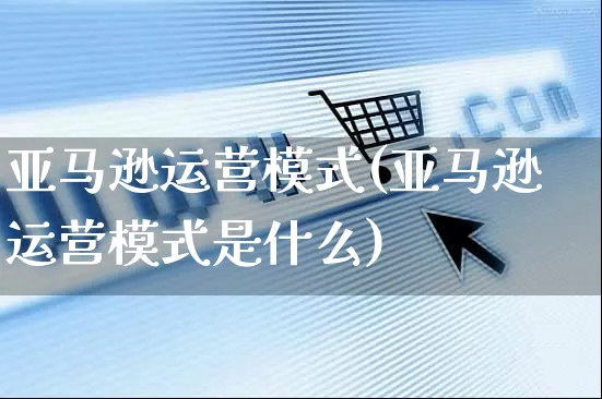 亚马逊运营模式(亚马逊运营模式是什么)_https://www.czttao.com_亚马逊电商_第1张