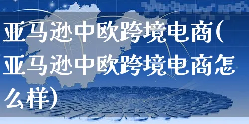 亚马逊中欧跨境电商(亚马逊中欧跨境电商怎么样)_https://www.czttao.com_亚马逊电商_第1张